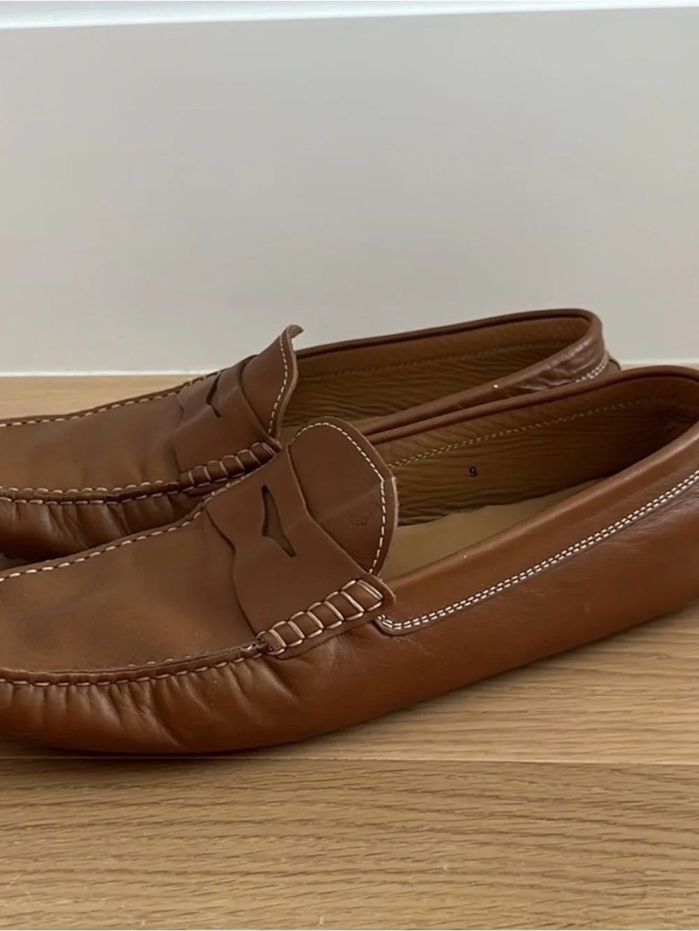 Tod’s Men's Brown Leather Penny Loafers